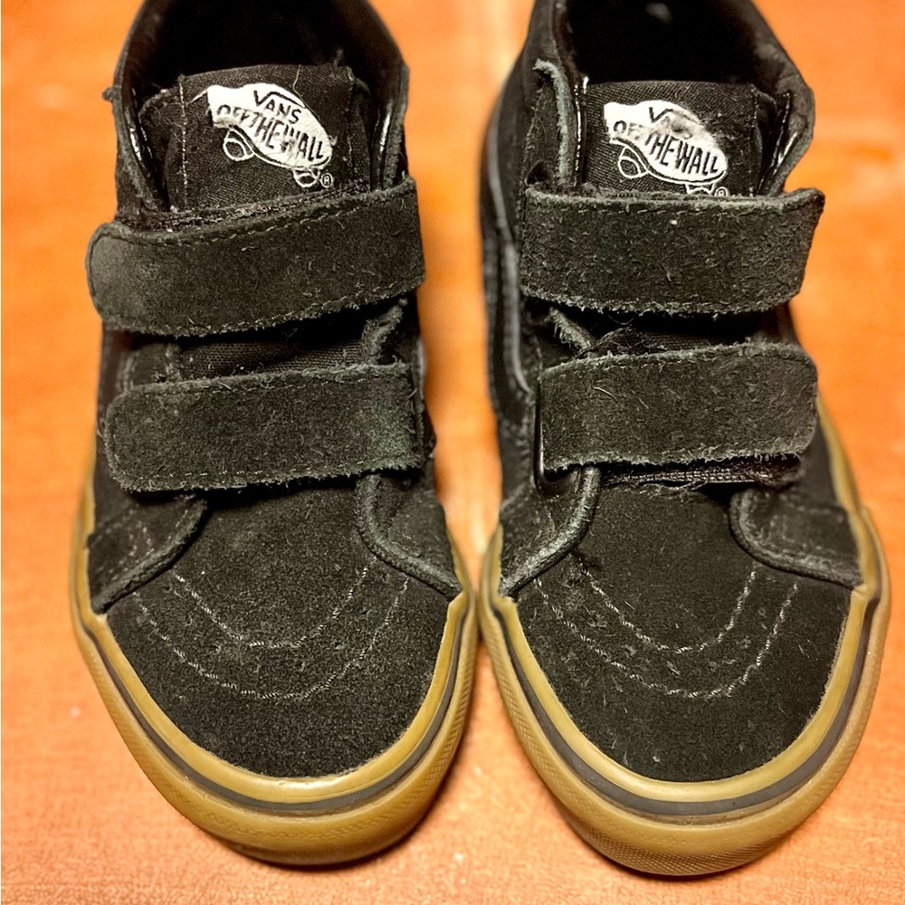 Vans Kids Black High-Top Skateboarding Shoe